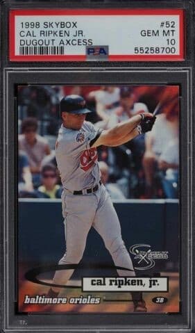 Cal Ripken Jr. 1998 skybox Dugout Axcess