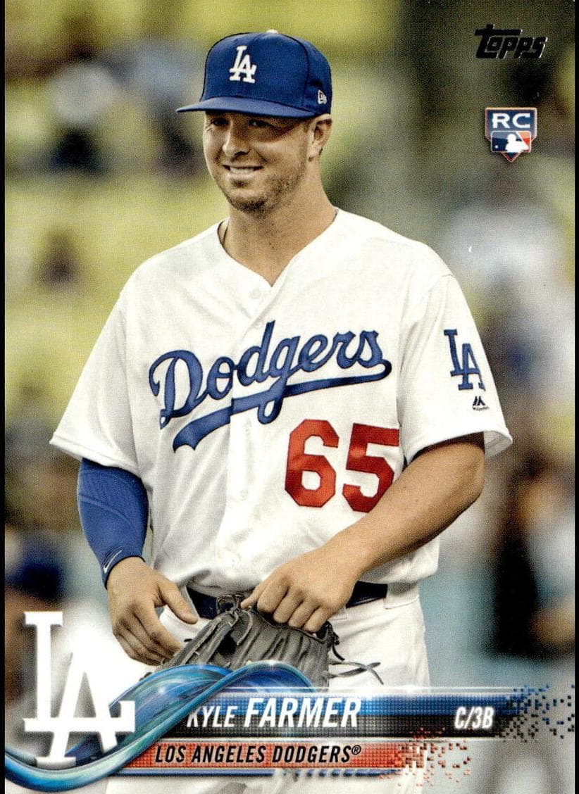 Kyle Farmer 2018 topps Topps Chrome Sapphire Edition