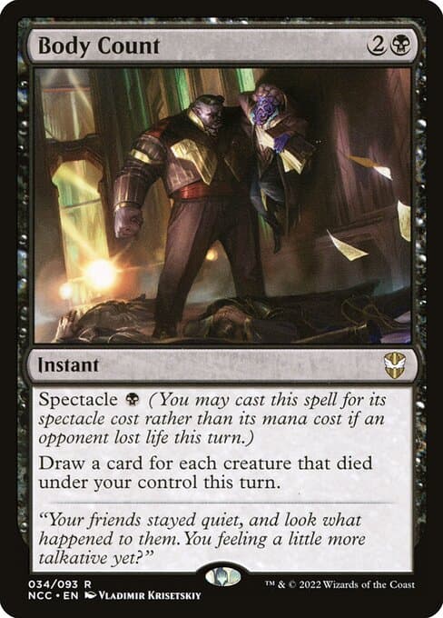 Body Count 2022 Magic: The Gathering New Capenna Commander