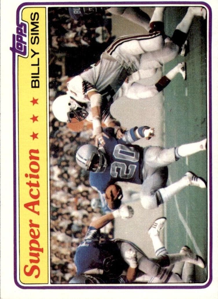 Billy Sims 1981 topps Topps