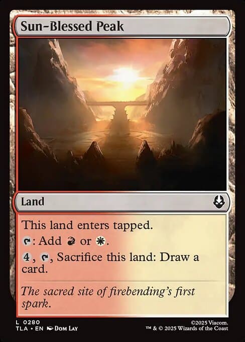 Sun-Blessed Peak 2025 Magic: The Gathering Avatar: The Last Airbender