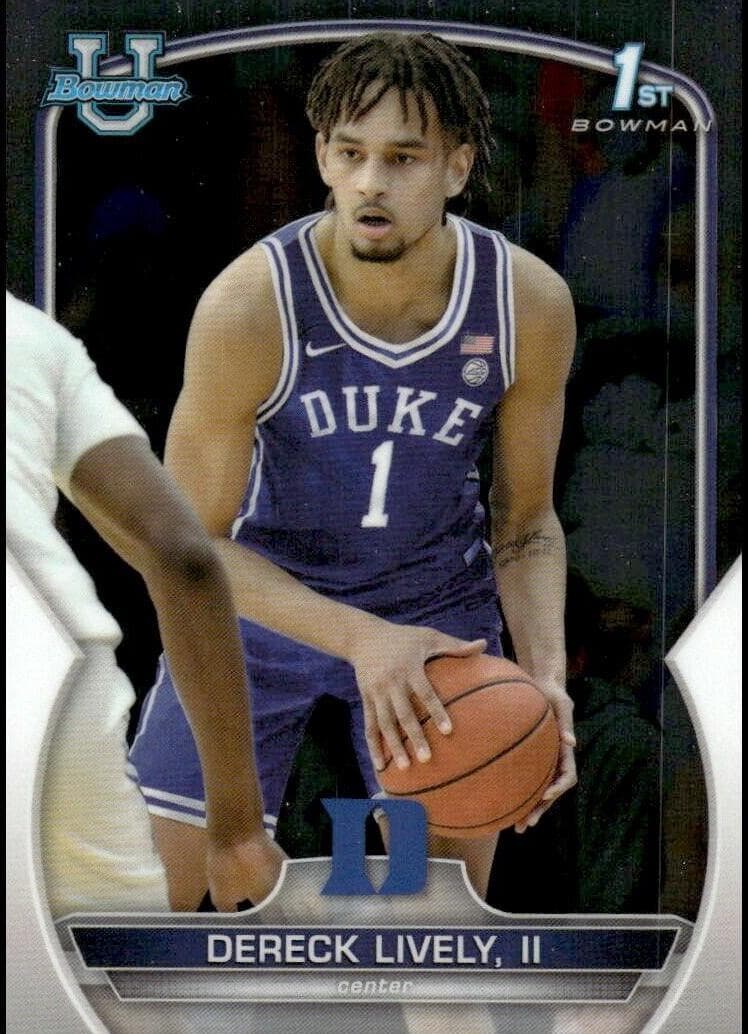 Dereck Lively II 2022 bowman Bowman University Chrome