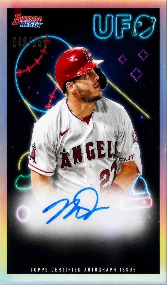 Mike Trout 2022 bowman Bowman's Best