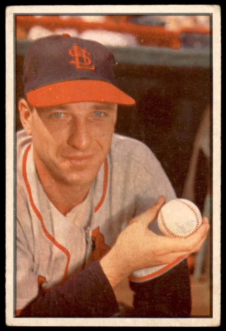 Jerry Staley 1953 bowman Bowman Color