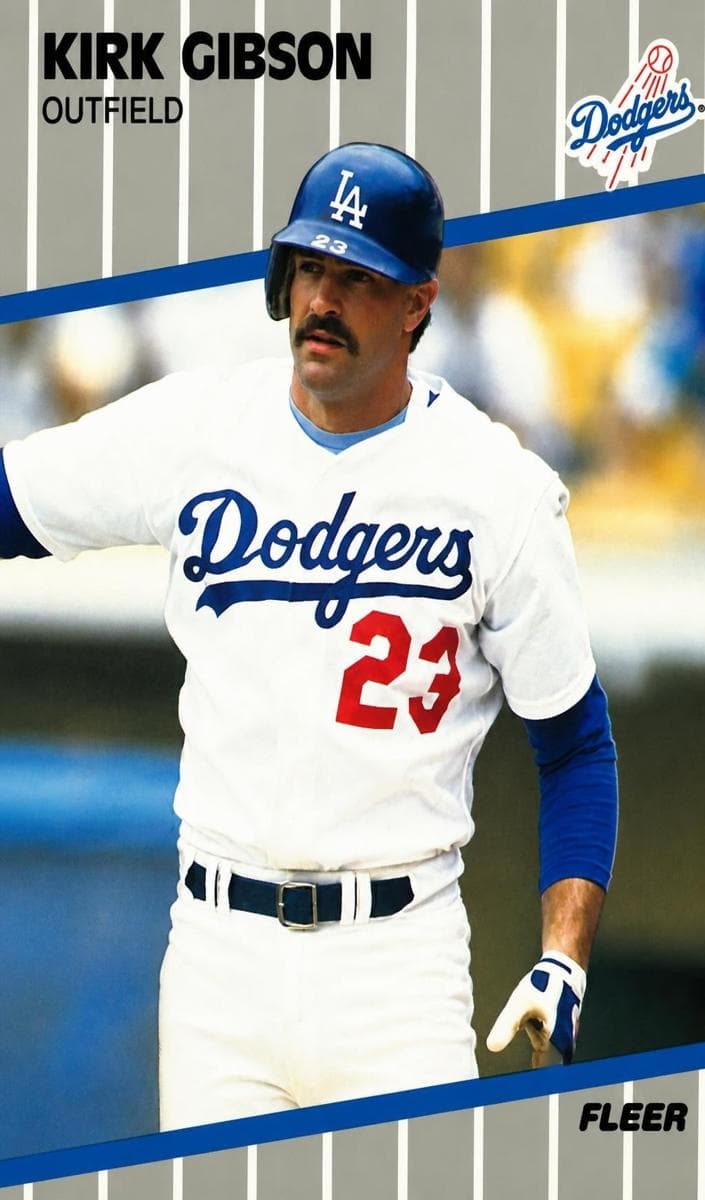 Kirk Gibson 1989 fleer Fleer