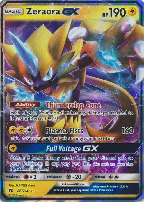 Zeraora-GX trading card