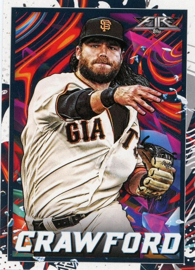 Brandon Crawford 2022 topps Topps Fire