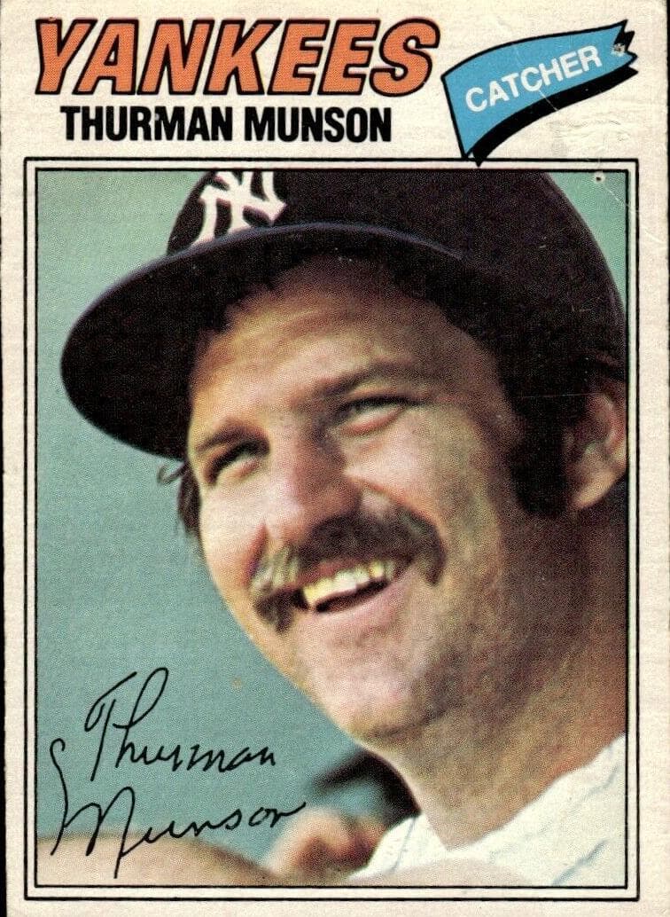 Thurman Munson 1977 topps O-Pee-Chee