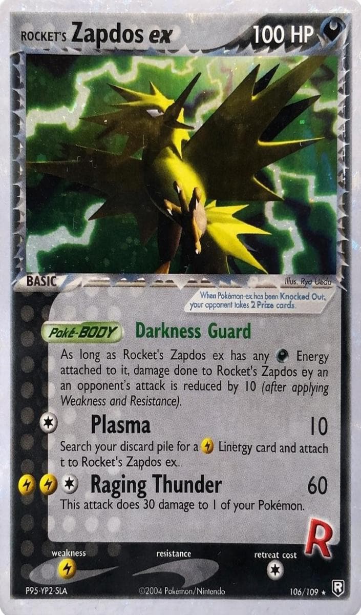 Rocket's Zapdos ex trading card
