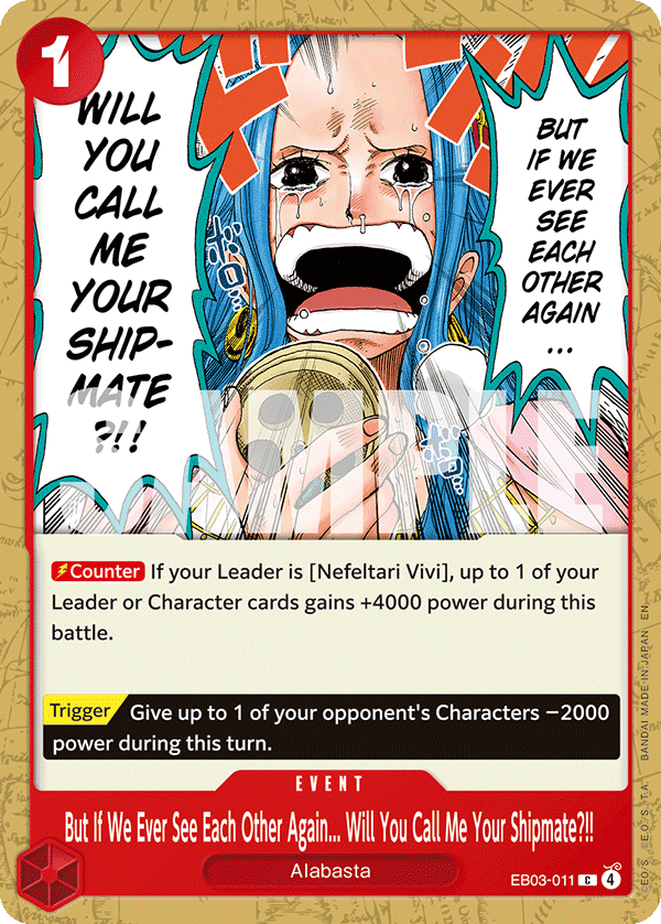 But If We Ever See Each Other Again. Will You Call Me Your Shipmate 2026 One Piece