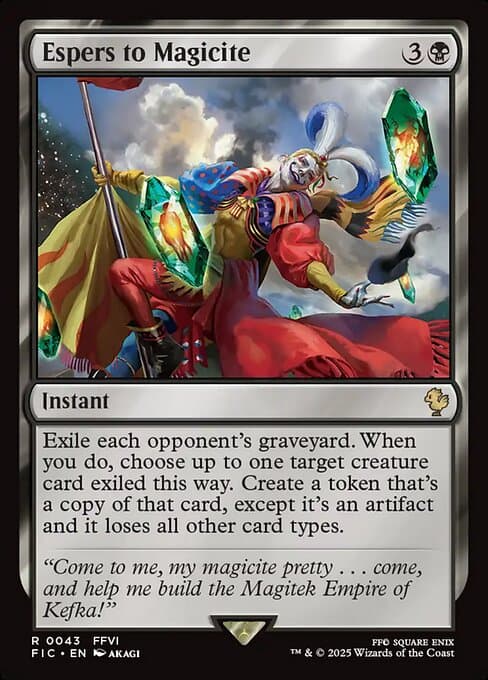 Espers to Magicite 2025 Magic: The Gathering Final Fantasy Commander