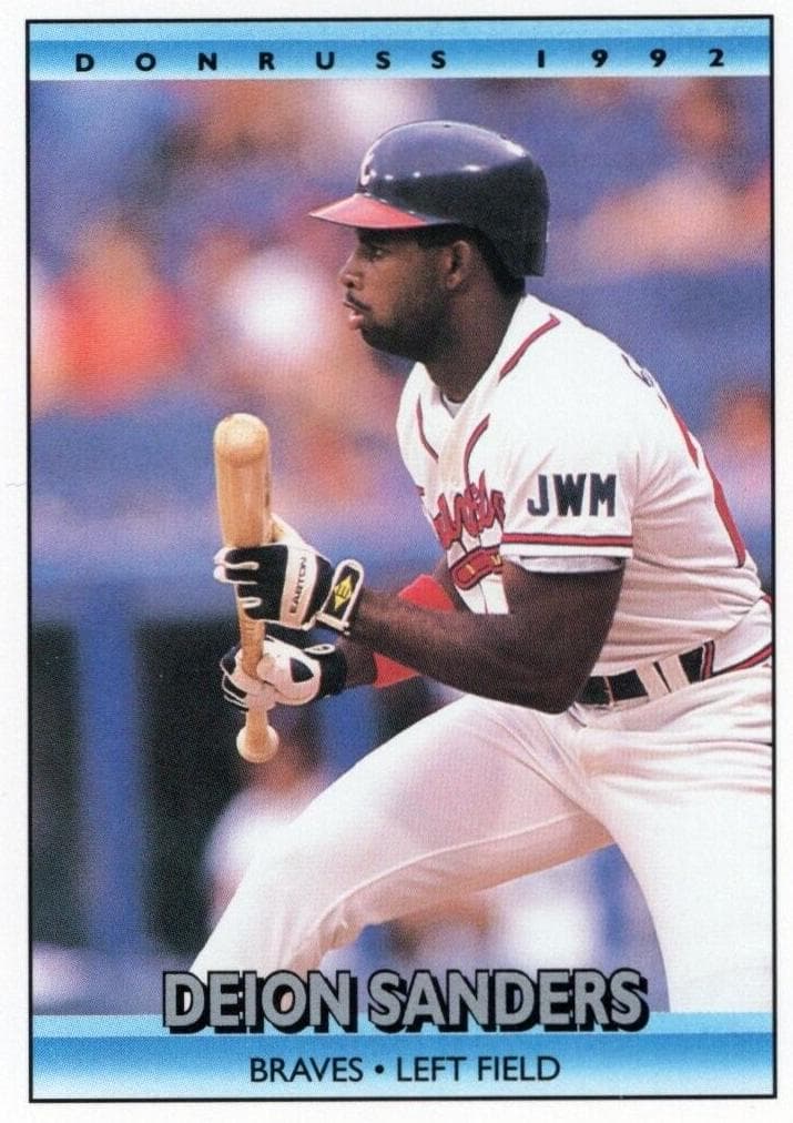 Deion Sanders 1992 panini Donruss