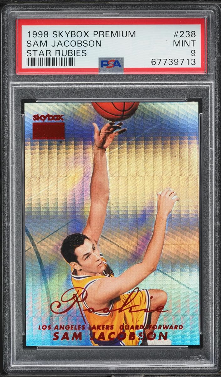 Sam Jacobson 1998 fleer SkyBox Premium