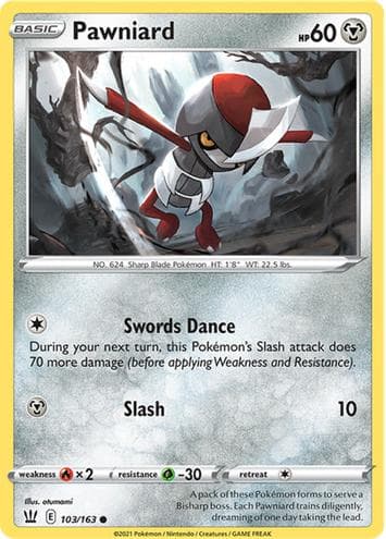 Pawniard trading card