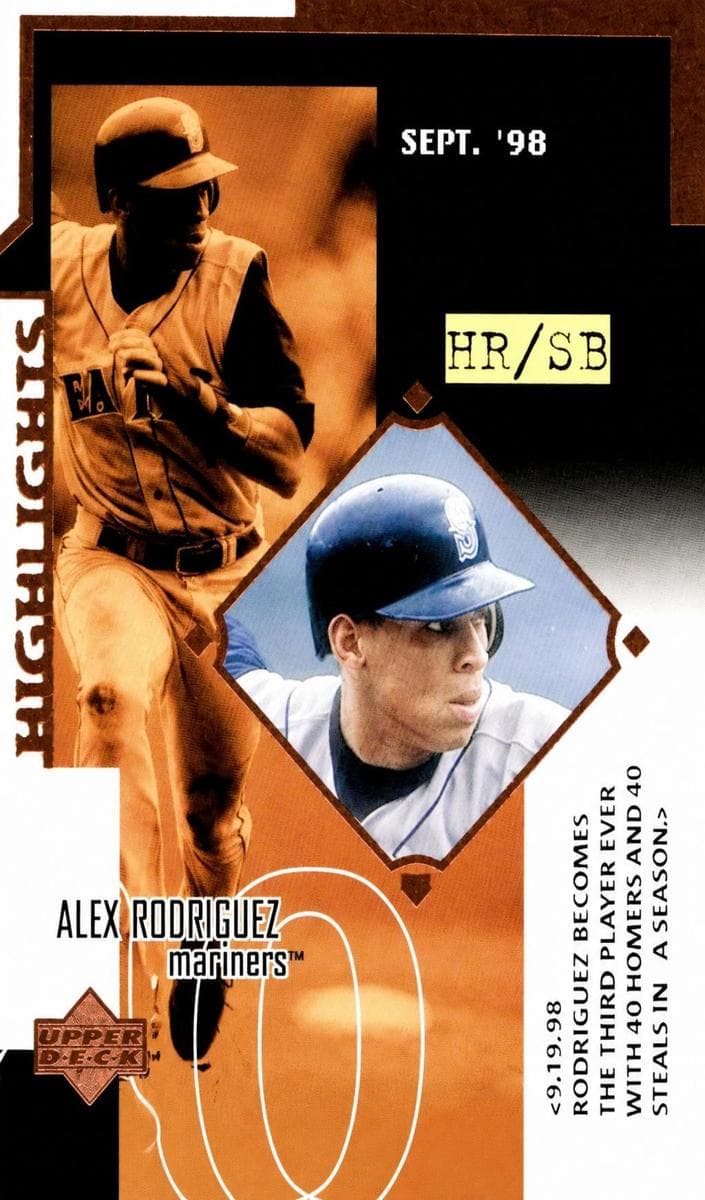 Alex Rodriguez 1999 upper-deck Upper Deck