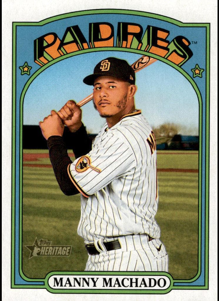 Manny Machado 2021 topps Topps Heritage