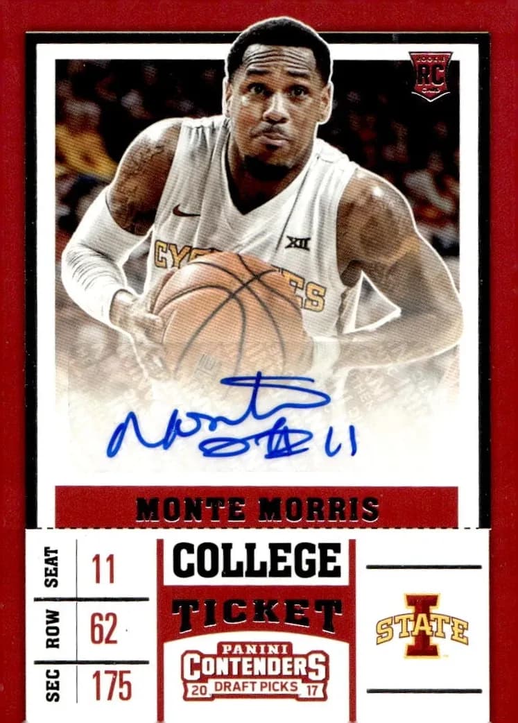 Monte Morris 2017 panini