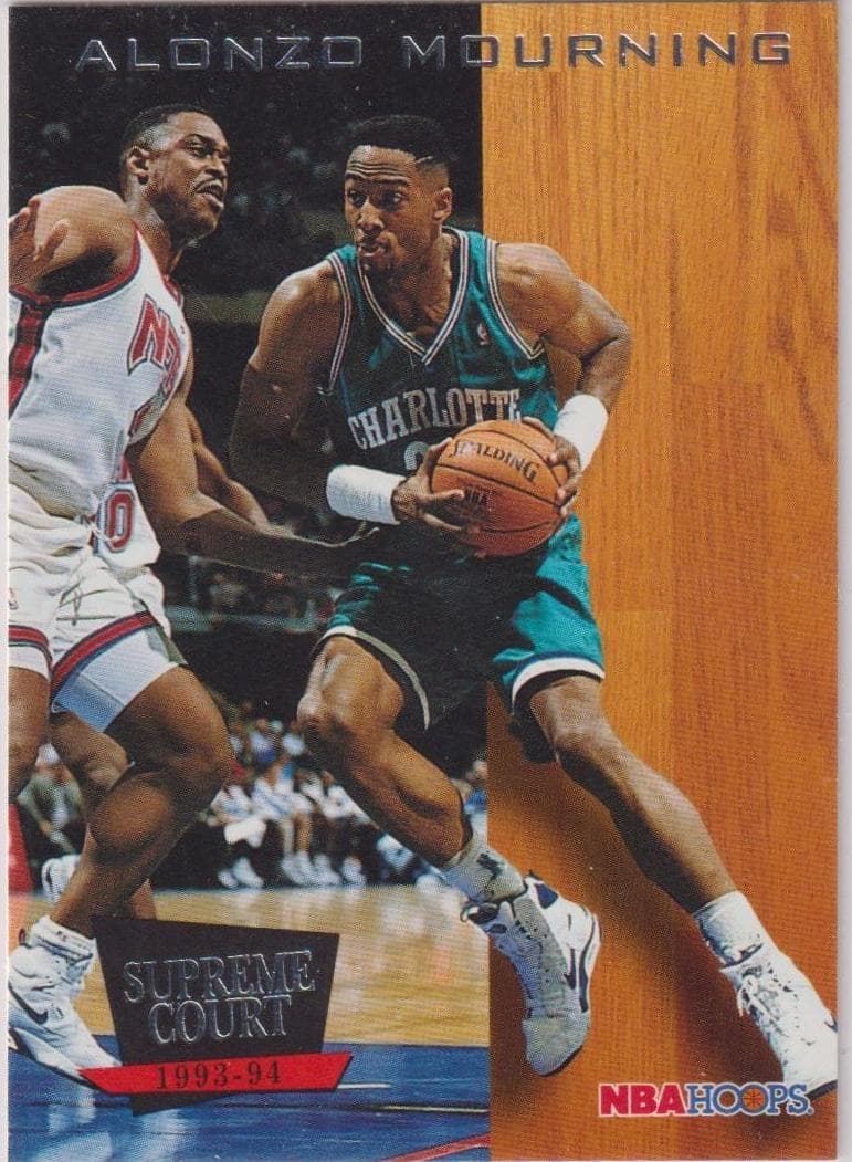 Alonzo Mourning 1993 panini Hoops