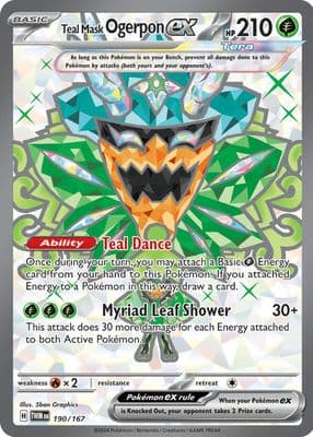 Teal Mask Ogerpon trading card
