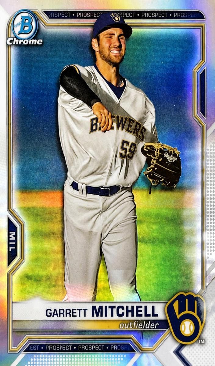 Garrett Mitchell 2021 bowman Bowman Draft Sapphire Edition