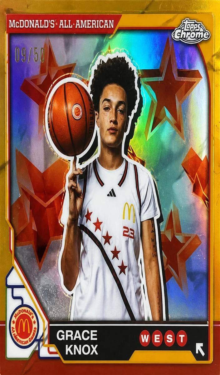 Grace Knox 2025 topps Topps Chrome McDonald's All American