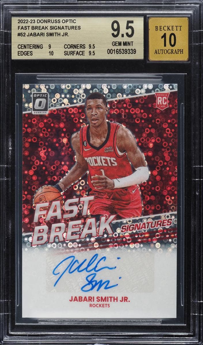 Jabari Smith Jr. 2022 panini Donruss Optic