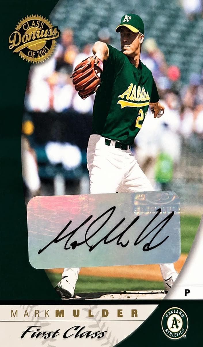 Mark Mulder 2001 panini Class Of 2001