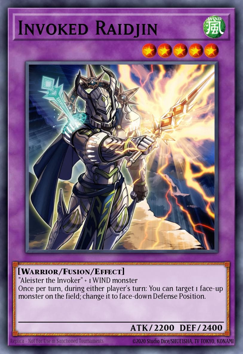 Invoked Raidjin 2017 Yu-Gi-Oh! Fusion Enforcers