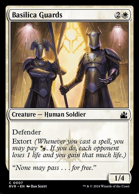 Basilica Guards 2024 Magic: The Gathering Ravnica Remastered