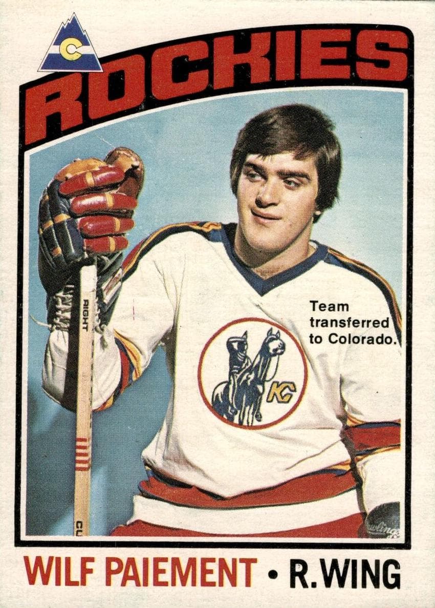Wilf Paiement 1976 topps Topps