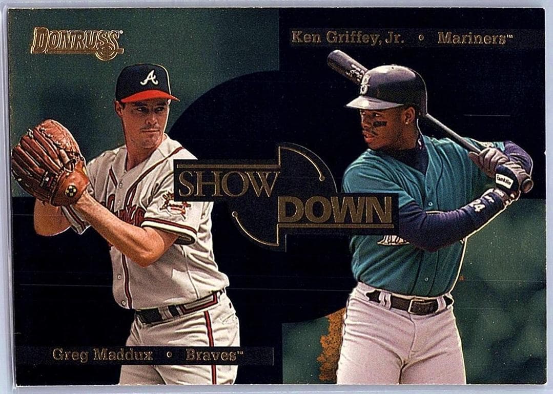 Greg Maddux / Ken Griffey, Jr. 1996 panini Donruss
