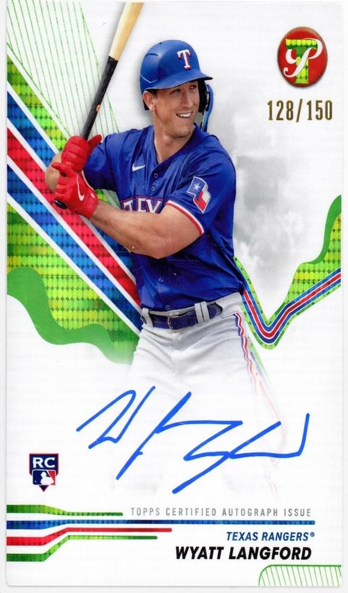 Wyatt Langford 2024 topps Topps Pristine