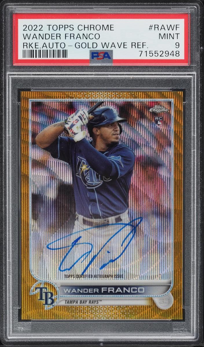 Wander Franco 2022 topps Topps Chrome