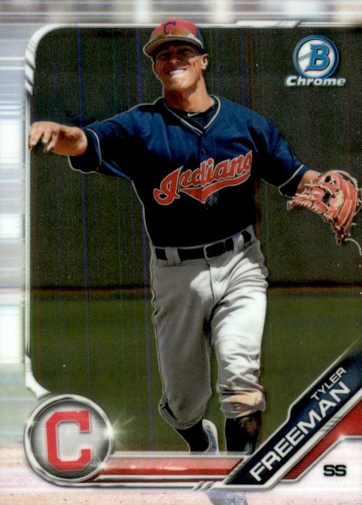 Tyler Freeman 2019 bowman Bowman Draft Sapphire Edition