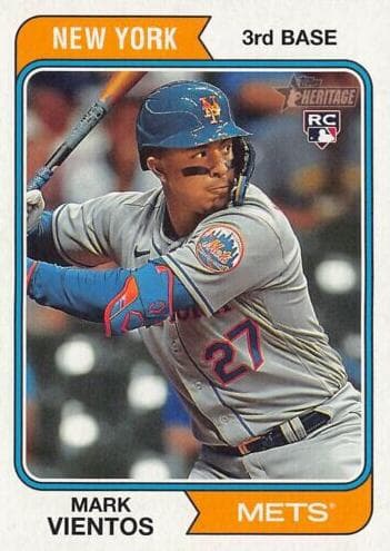 Mark Vientos 2023 topps Topps Heritage