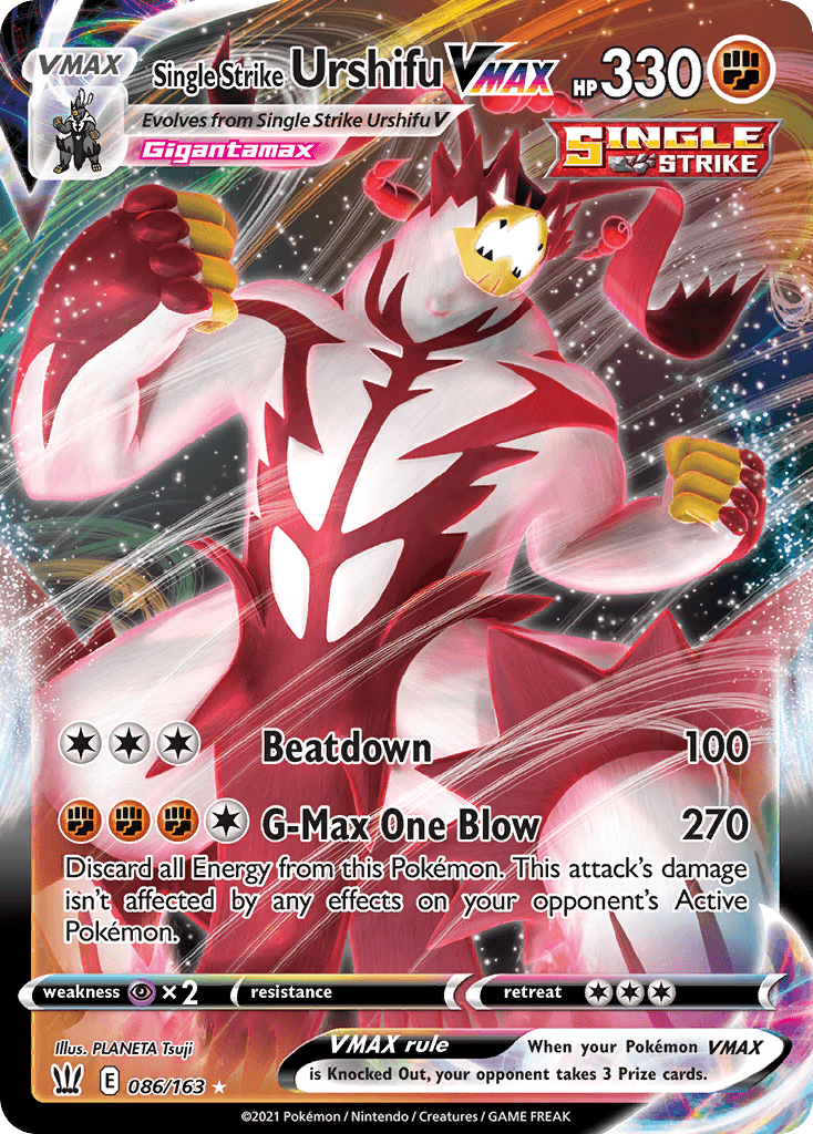 Single Strike Urshifu VMAX 2021 Pokemon