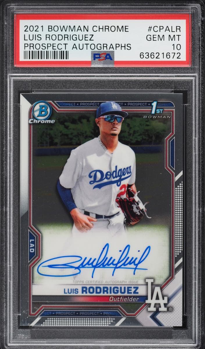 Luis Rodriguez 2021 bowman Bowman Chrome