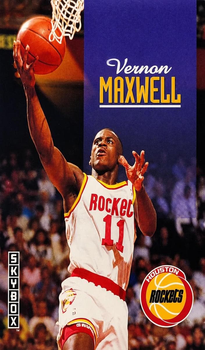 Vernon Maxwell 1992 fleer SkyBox