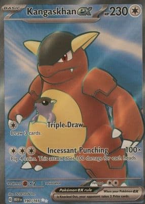 Kangaskhan EX trading card