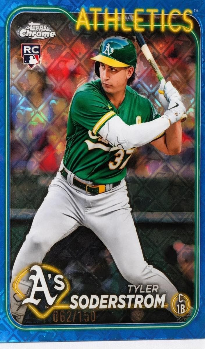 Tyler Soderstrom 2024 topps Topps Chrome Logofractor Edition