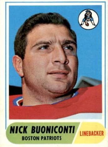 Nick Buoniconti 1968 topps Topps