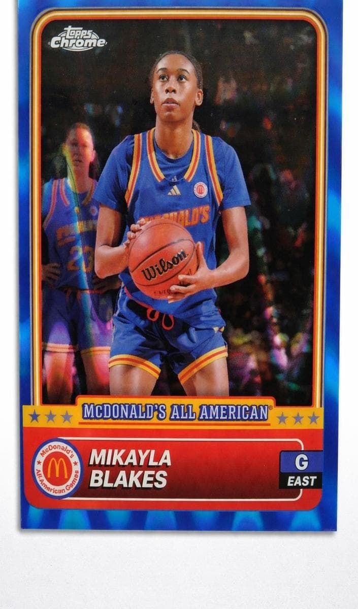 LeBron James 2024 topps Topps Chrome McDonald's All-American
