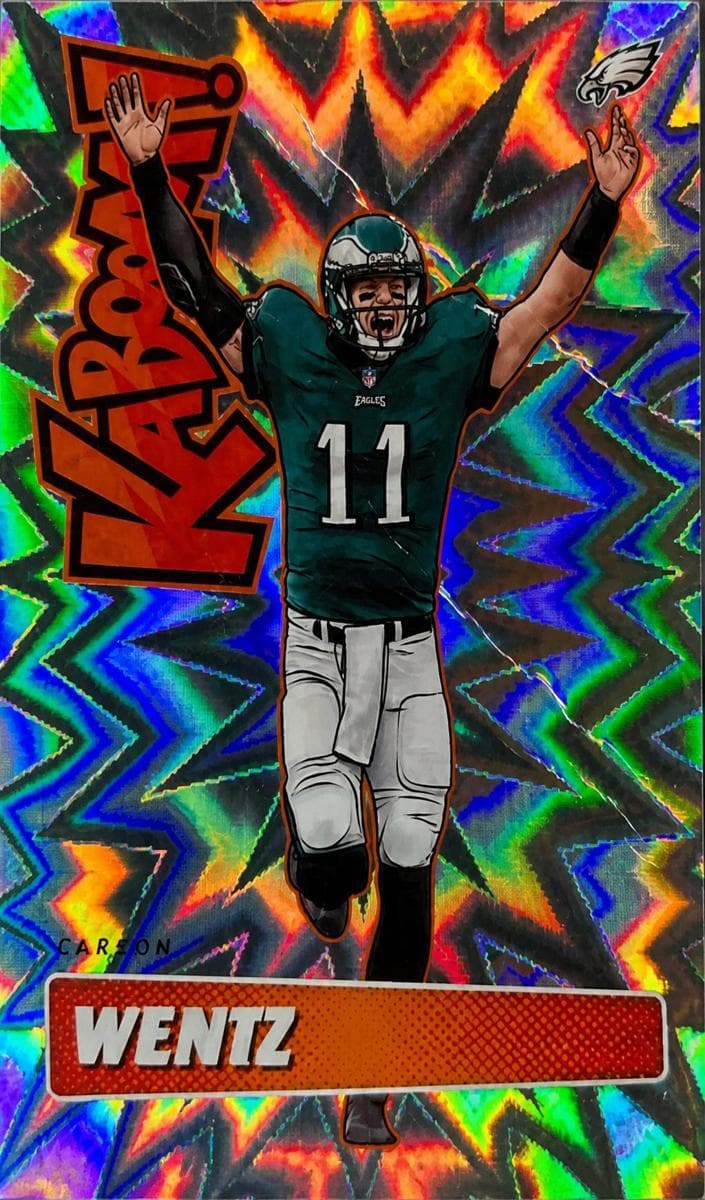 Carson Wentz 2020 panini Absolute Kaboom!