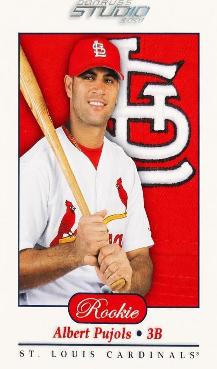 Albert Pujols 2001 panini Donruss Studio
