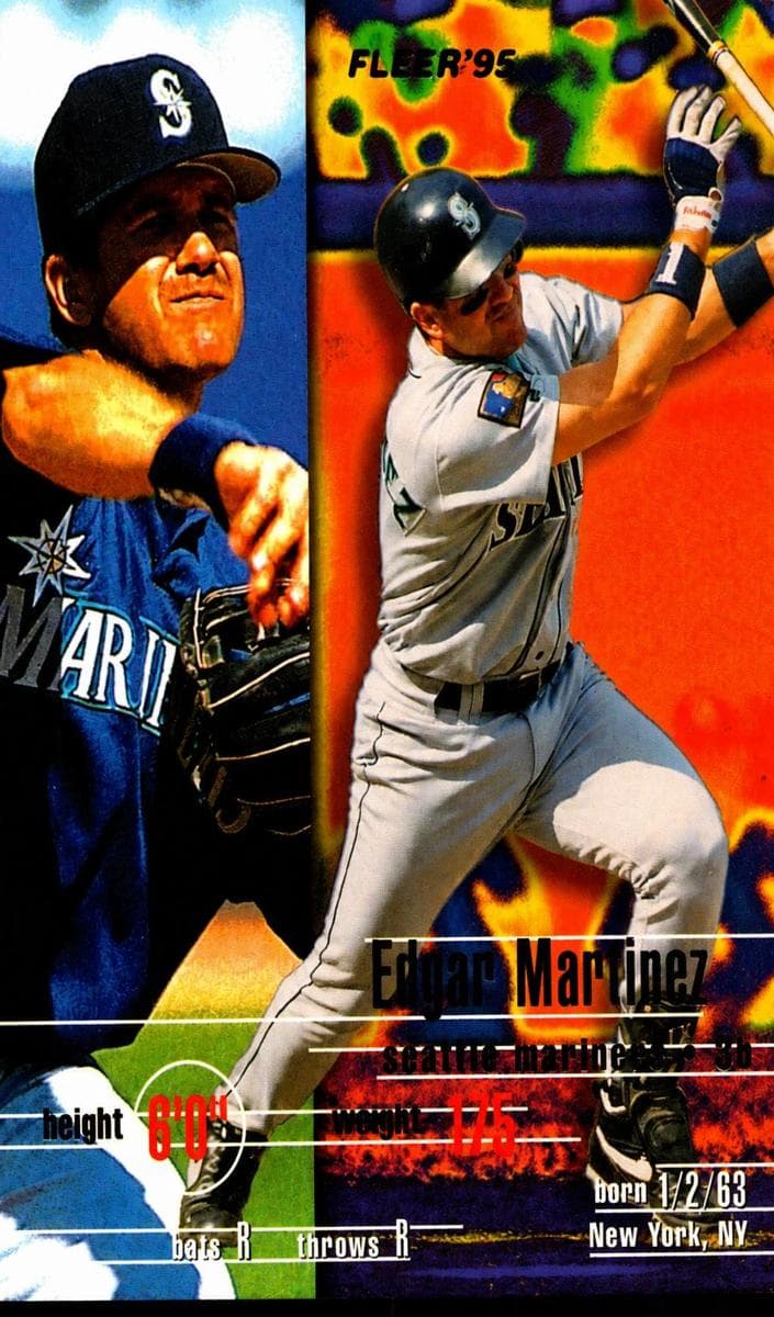 Edgar Martinez 1995 fleer Fleer