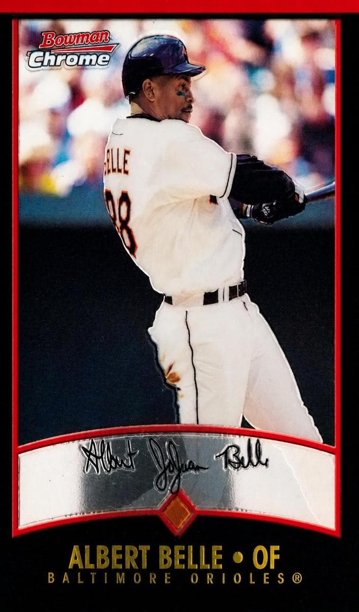 Albert Belle 2001 bowman Bowman Chrome