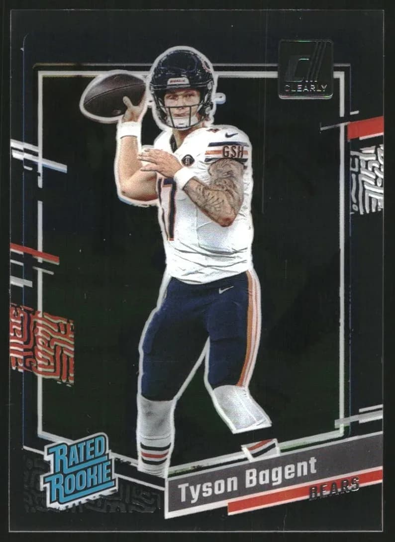 Tyson Bagent 2023 panini Clearly Donruss