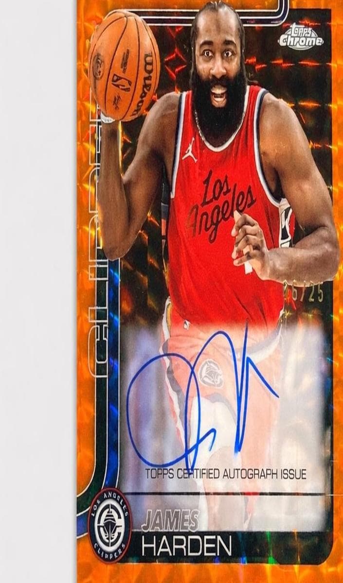 James Harden 2025 topps Topps Chrome
