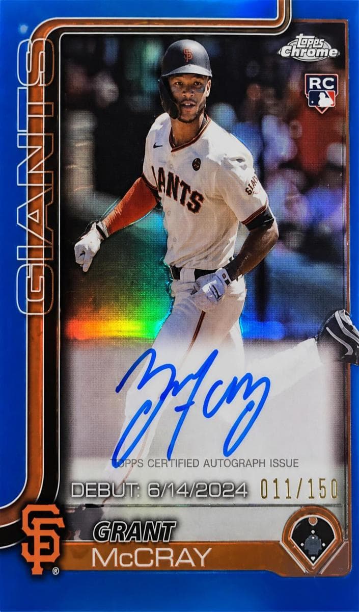 Grant McCray 2025 topps Topps Chrome Update