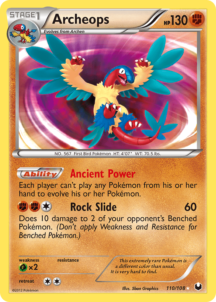 Archeops 2012 Pokemon Dark Explorers